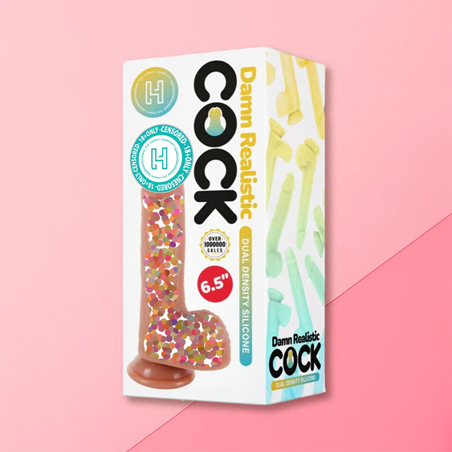 Damn Realistic Cock - 6.5-inch Dual Density Silicone Dildo