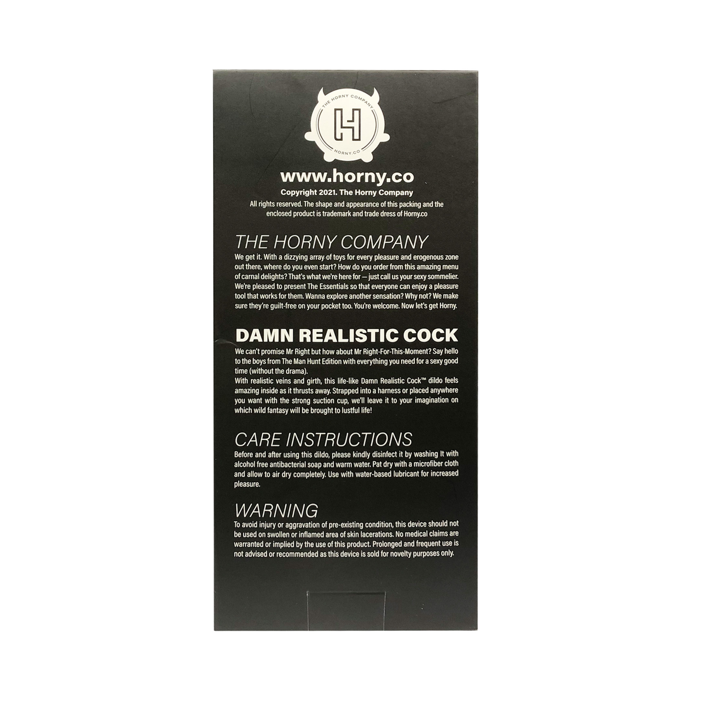The Horny Company - Brad Damn Realistic Rechargeable Thrusting Dildo 7" with Remote Control
