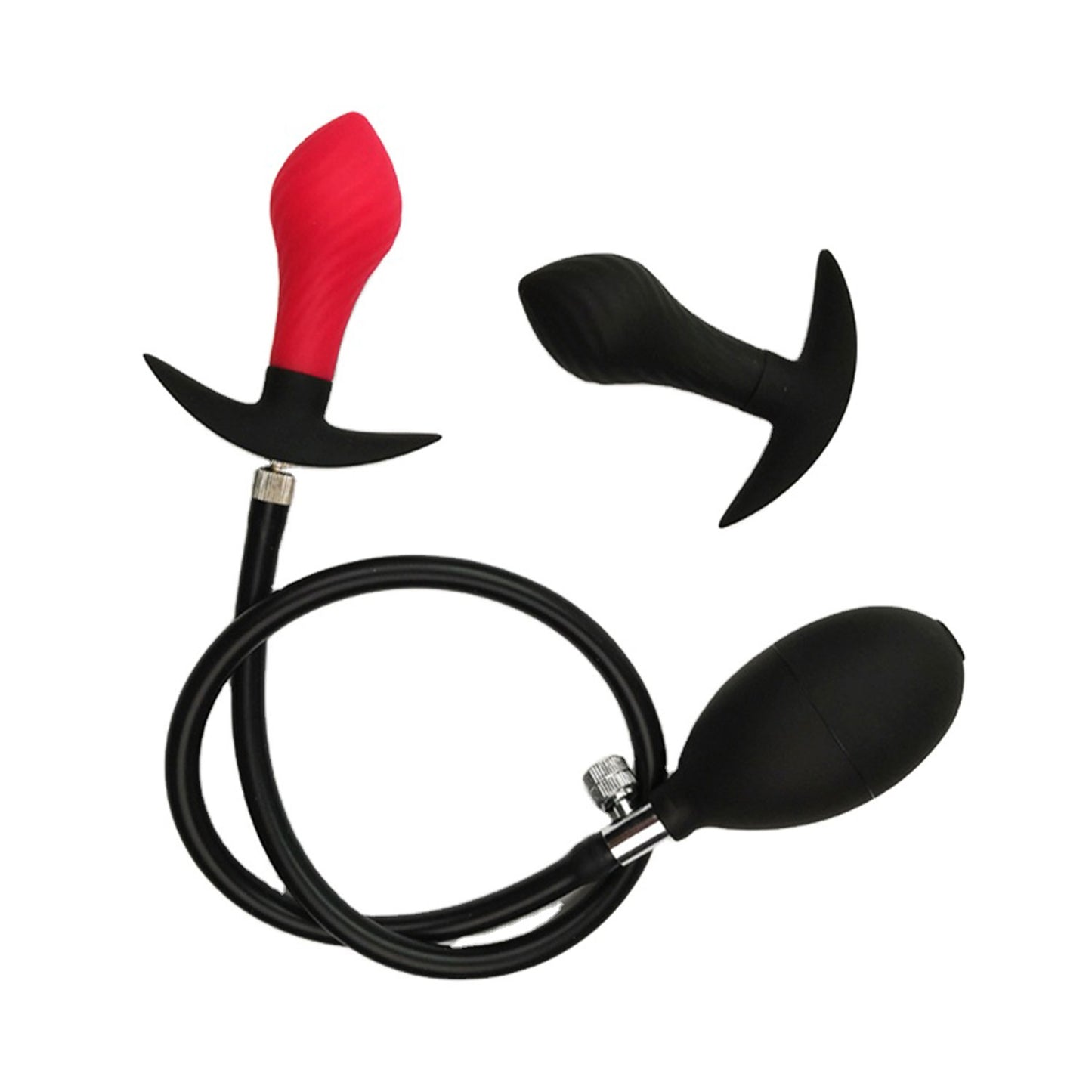 The Horny Company - The Analist Inflatable Silicone Anal Plug Red/Black