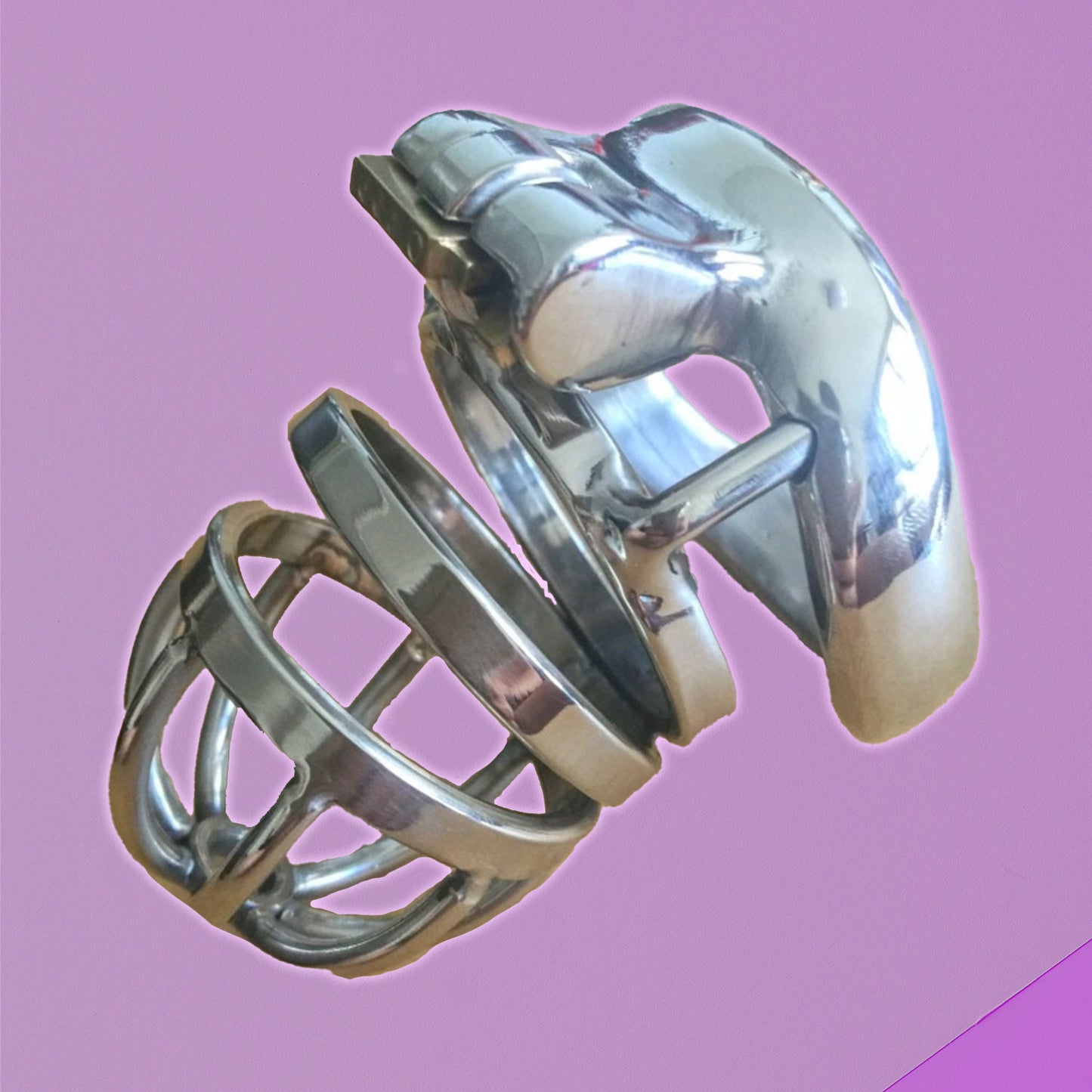 The Horny Company - Black Dragon Metal Chastity Lock Cock Cage 4-5 cm