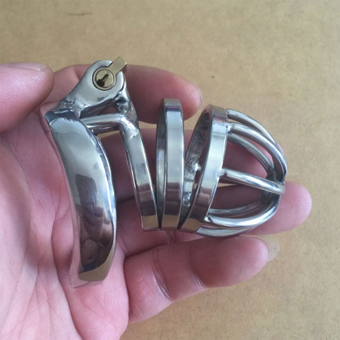 The Horny Company - Black Dragon Metal Chastity Lock Cock Cage 4-5 cm
