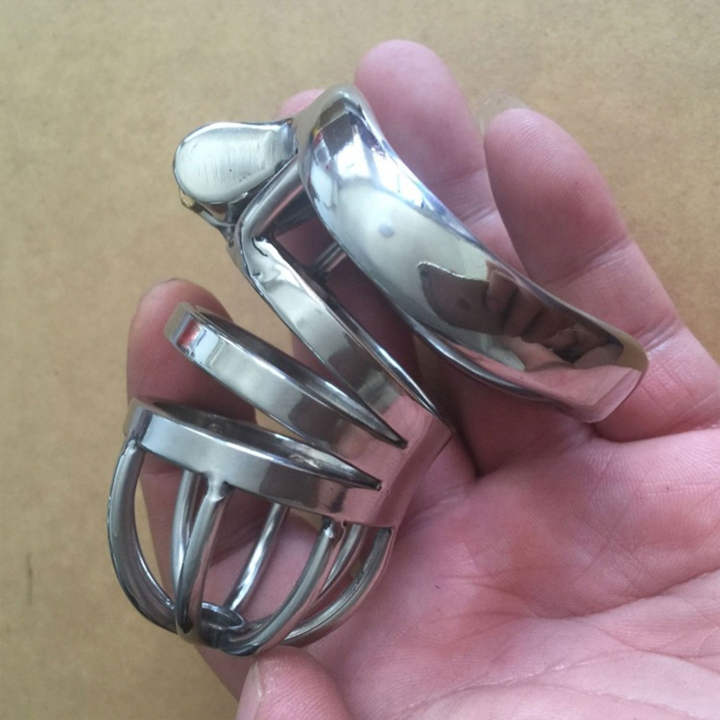 The Horny Company - Black Dragon Metal Chastity Lock Cock Cage 4-5 cm