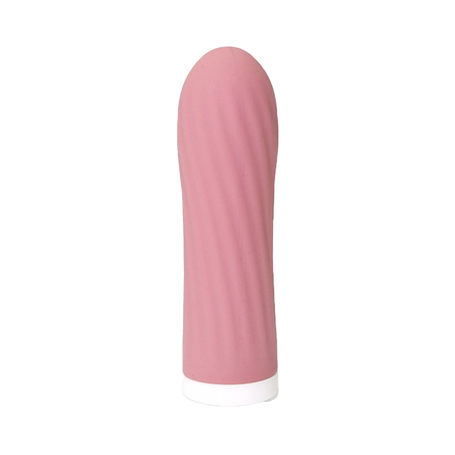 The Horny Company - Blush Blossom Elegant Pleasure Collection Rechargeable Hush Vibrating Bullet with Twisted Texture