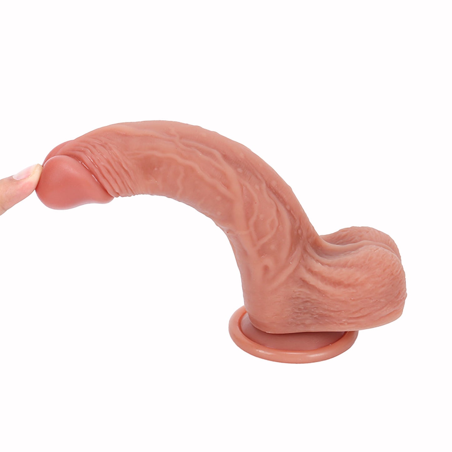 Damn Realistic Cock - 7-inch Bendable Dual Density Silicone Dildo