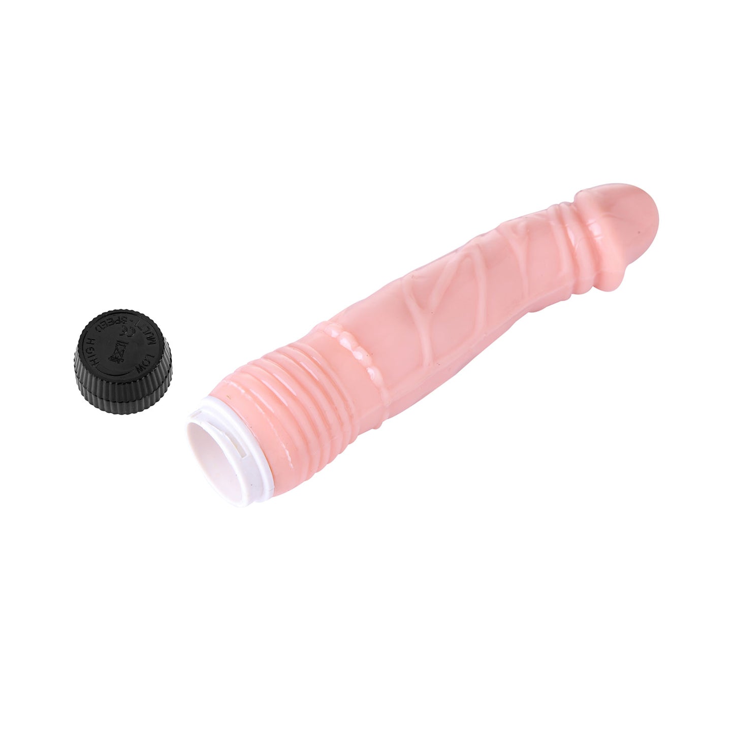 The Horny Company - No Frills Dildo 20 cm Vibrating Dong Flesh