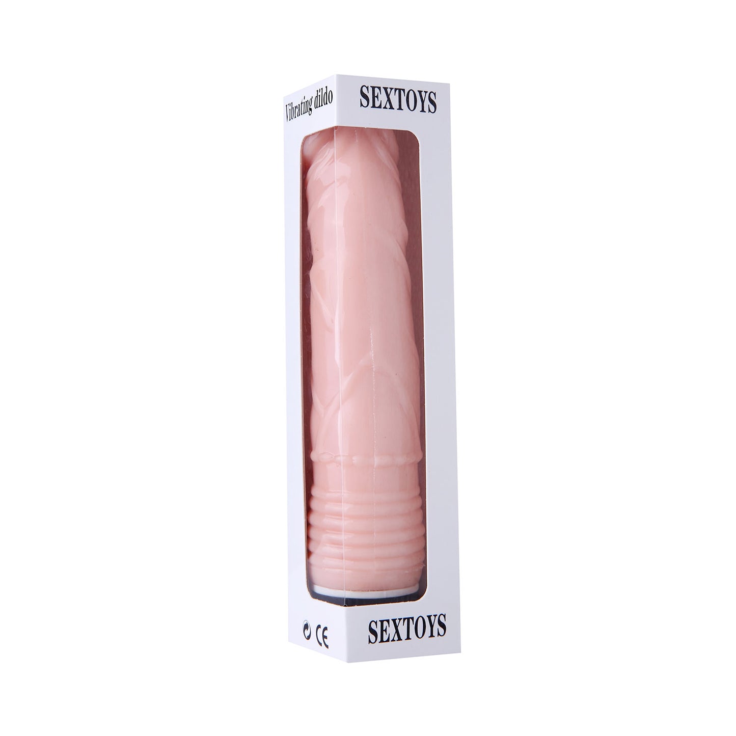 The Horny Company - No Frills Dildo 20 cm Vibrating Dong Flesh