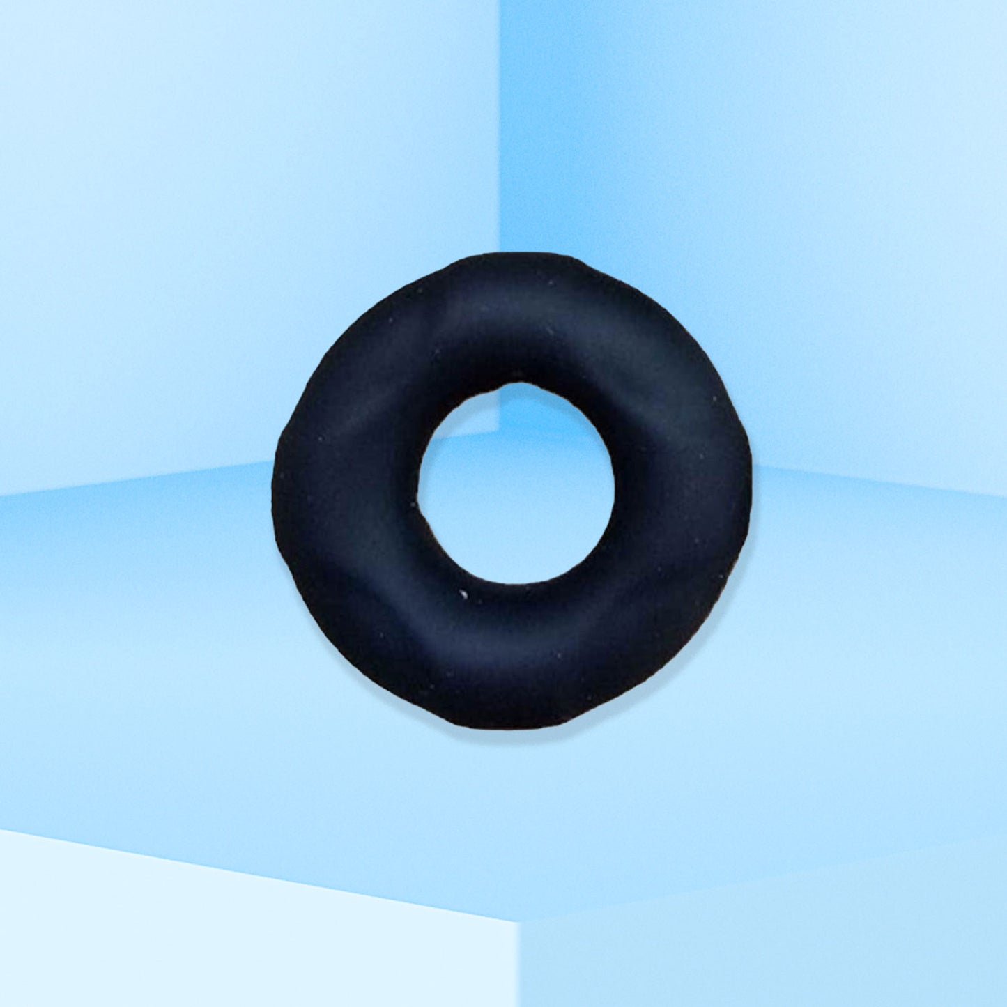 The Horny Company - John O 18mm Silicone Cock Ring Black Medium