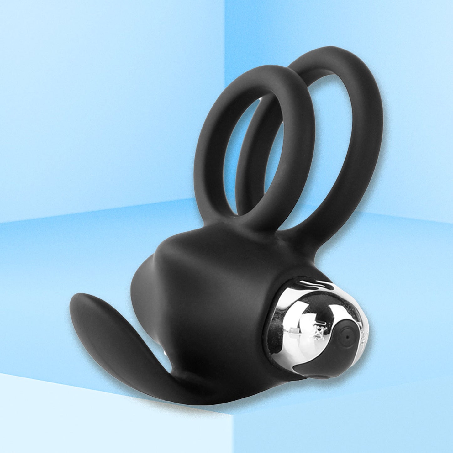 The Horny Company - John O BOOST Rechargeable Vibrating Tongue Dual Cock Ring