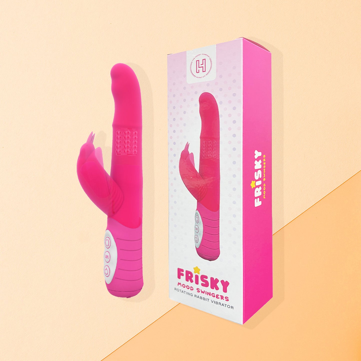Mood Swingers - Frisky Rotating Rabbit Vibrator
