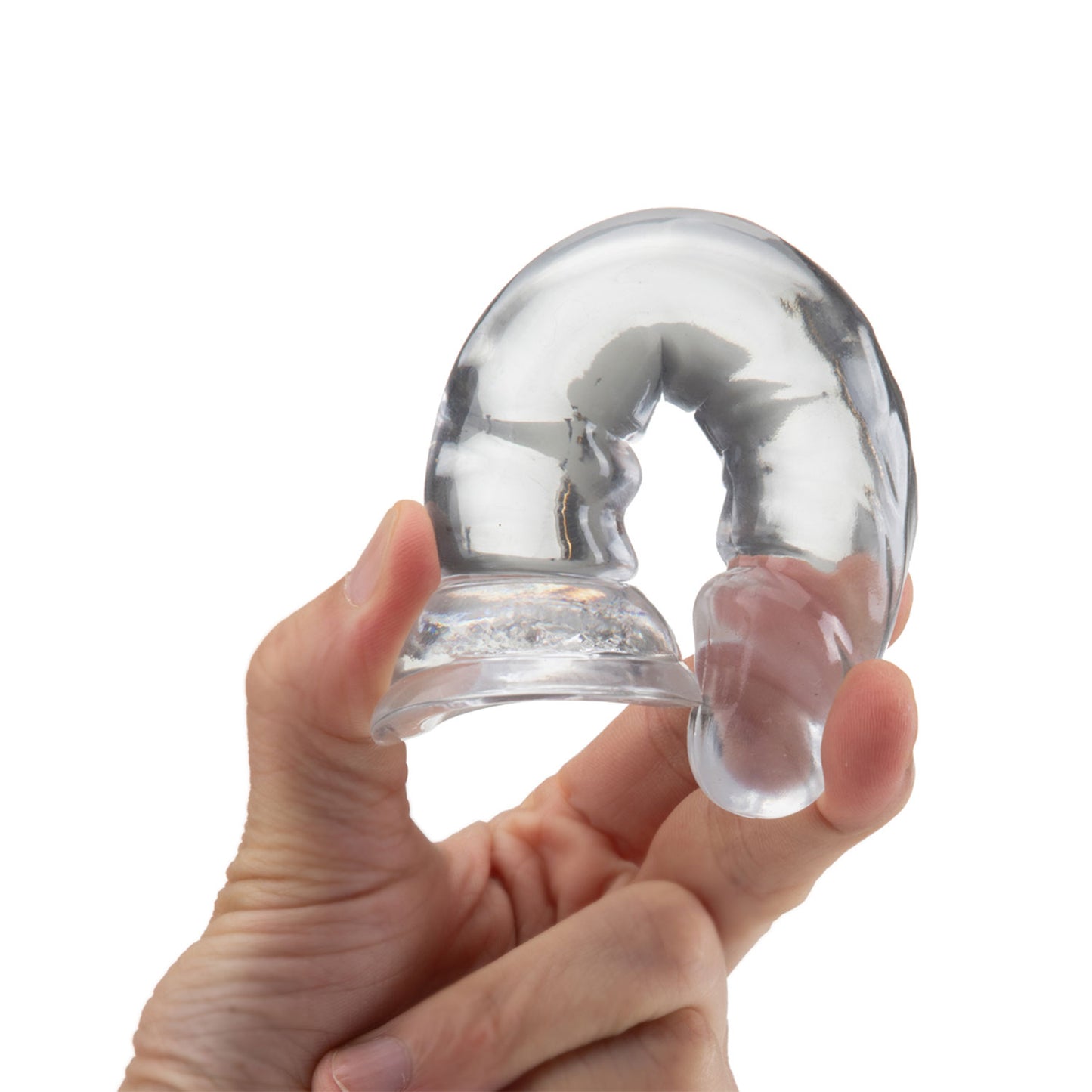 The Horny Company - No Frills Silicone Dildo 13.5cm x 2.9cm Suction Cup Dong Clear