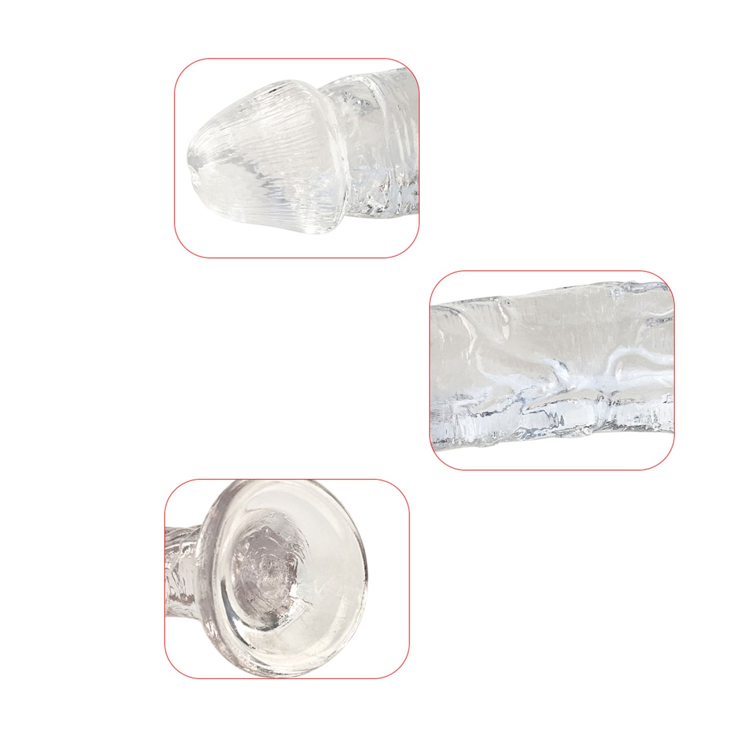 The Horny Company - No Frills Dildo 15cm x 3cm Suction Cup Dong Clear