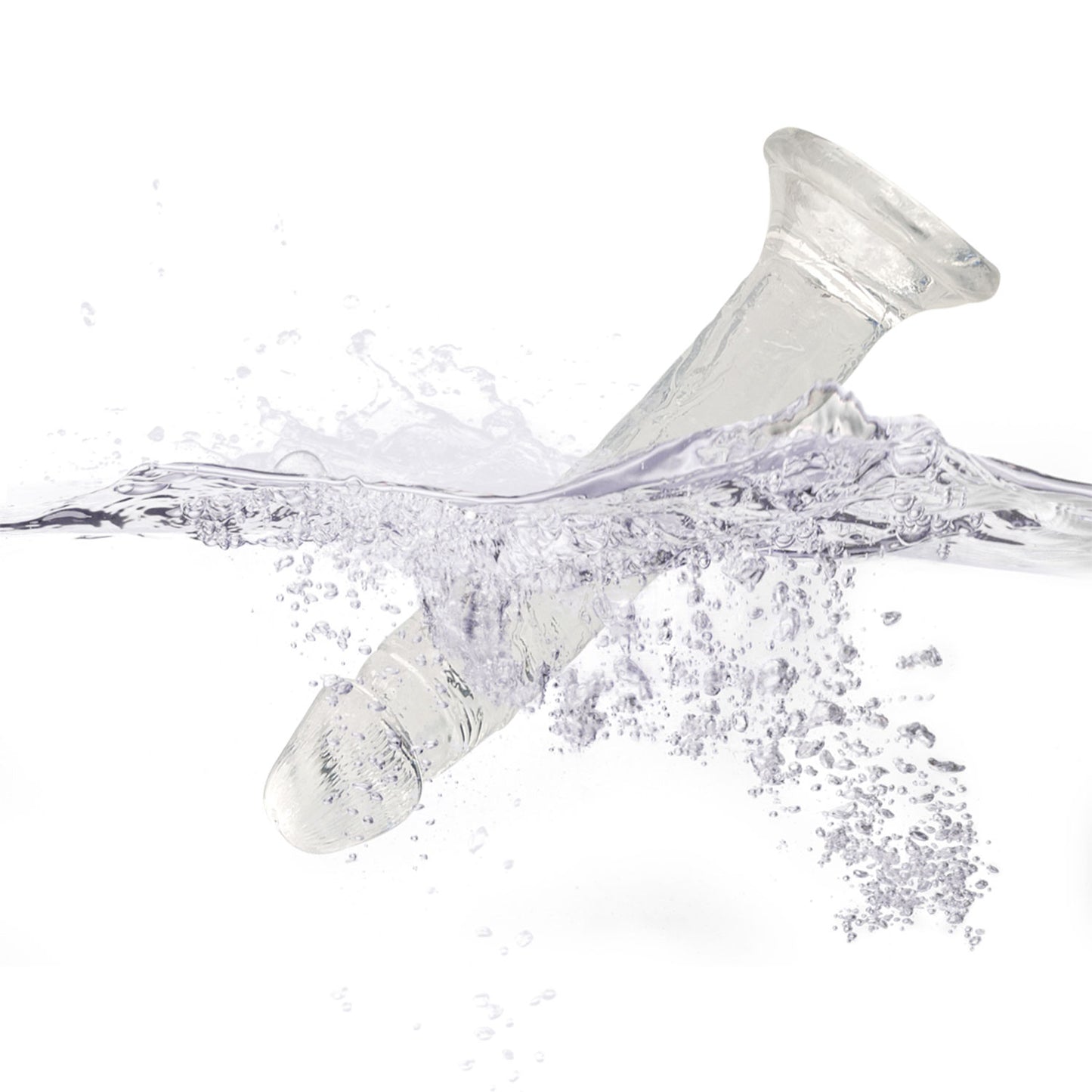 The Horny Company - No Frills Dildo 19cm x 3.5cm Suction Cup Dong Clear