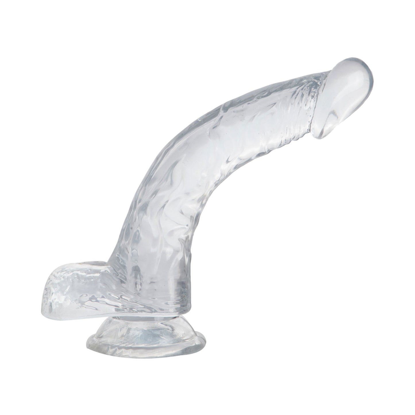 The Horny Company - No Frills Dildo 22cm Suction Cup Dong with Balls Clear
