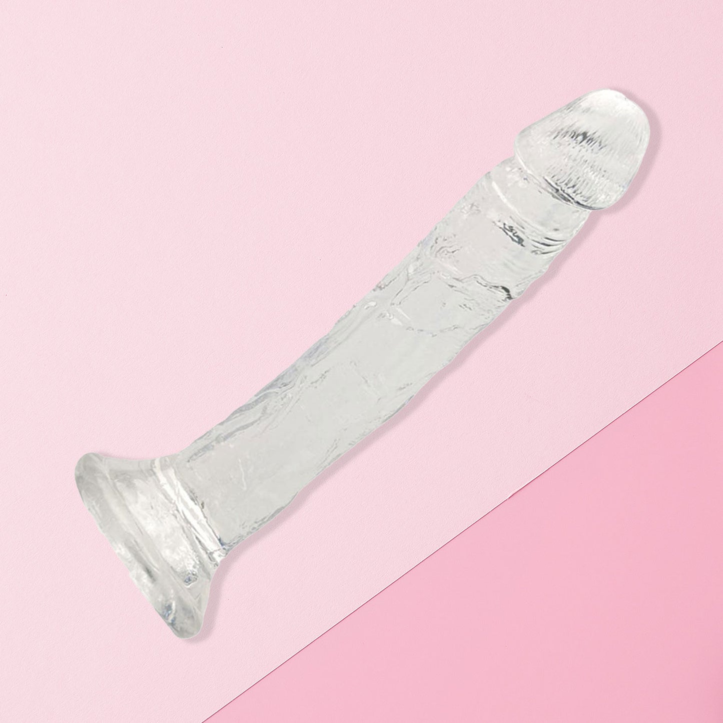 The Horny Company - No Frills Dildo 19cm x 3.5cm Suction Cup Dong Clear