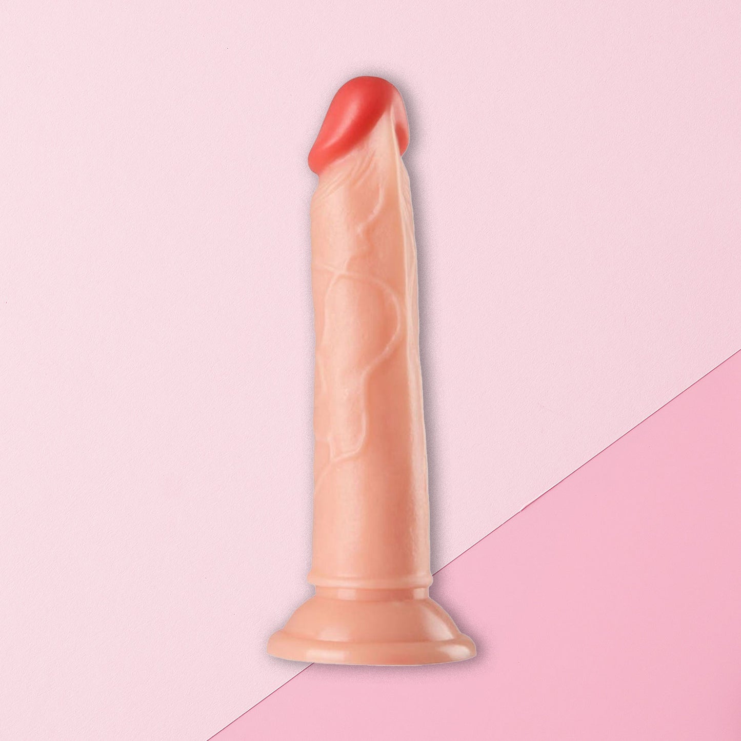 The Horny Company - No Frills Dildo 19cm x 3.5cm Suction Cup Dong Flesh