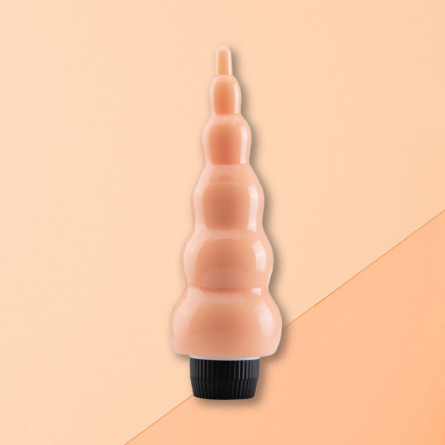 The Horny Company - No Frills Dildo 20 cm Tapered Vibrating Dong Flesh