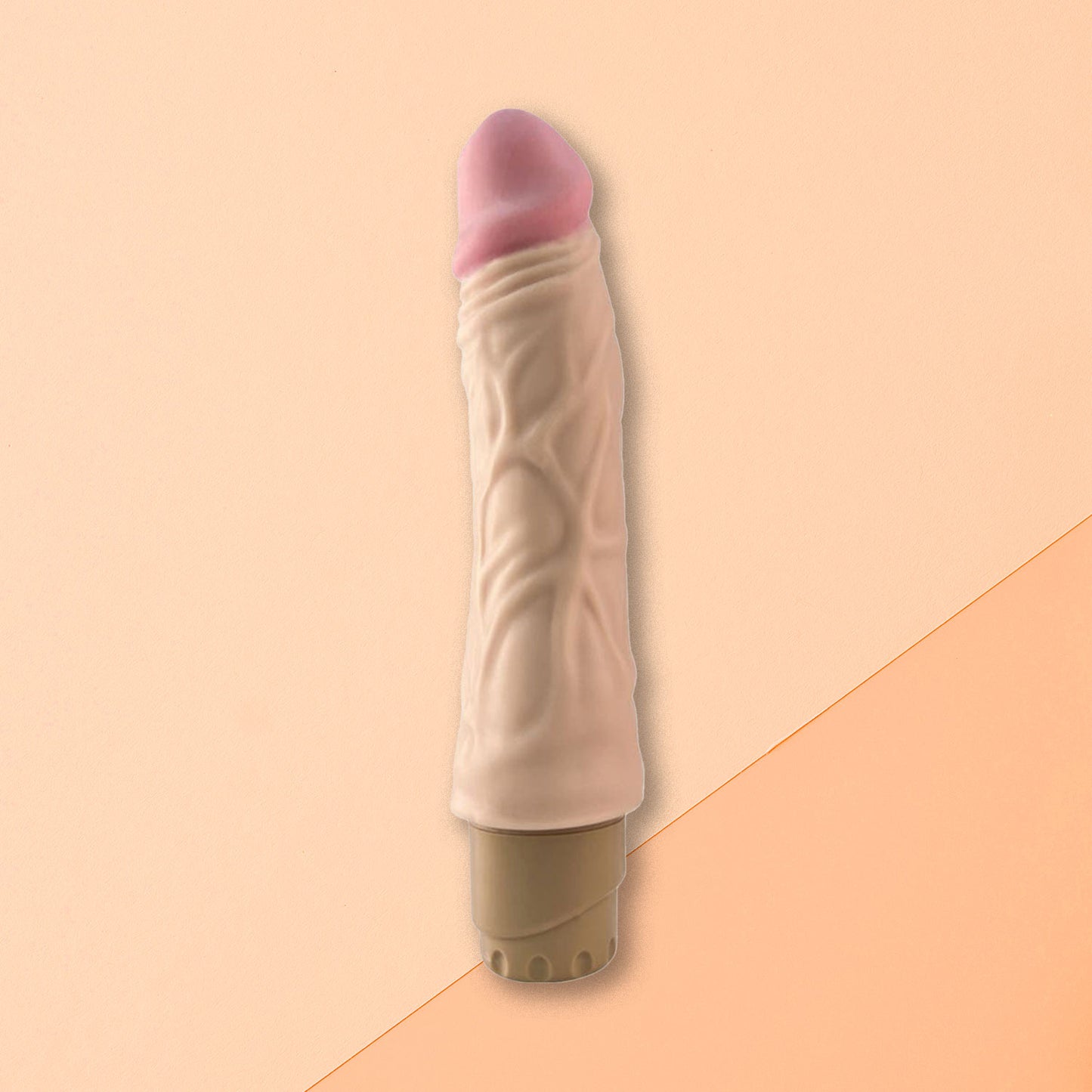 The Horny Company - No Frills Dildo 22.5cm x 4cm Vibrating Dong Flesh