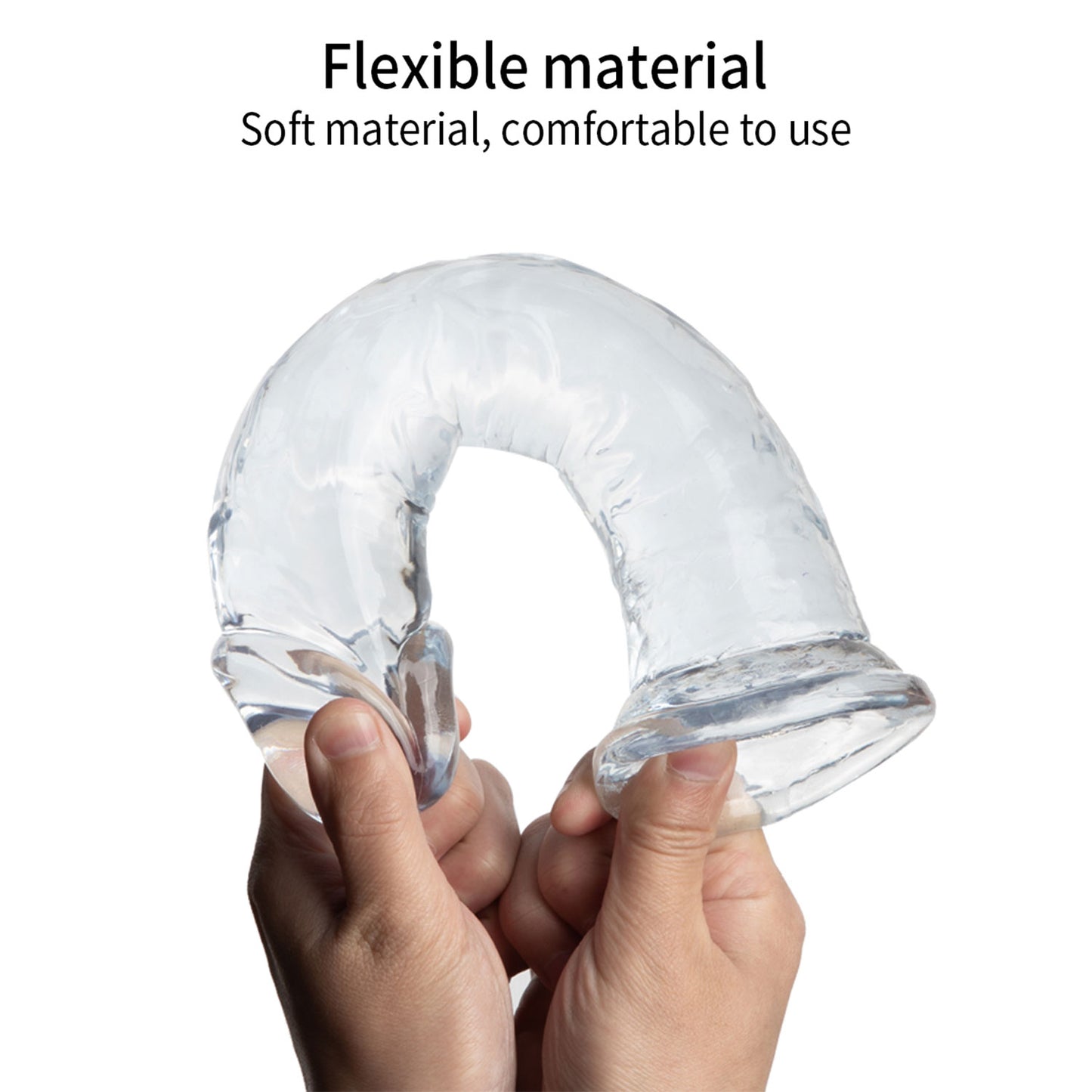 The Horny Company - No Frills Dildo 25cm x 5cm Suction Cup Dong Clear