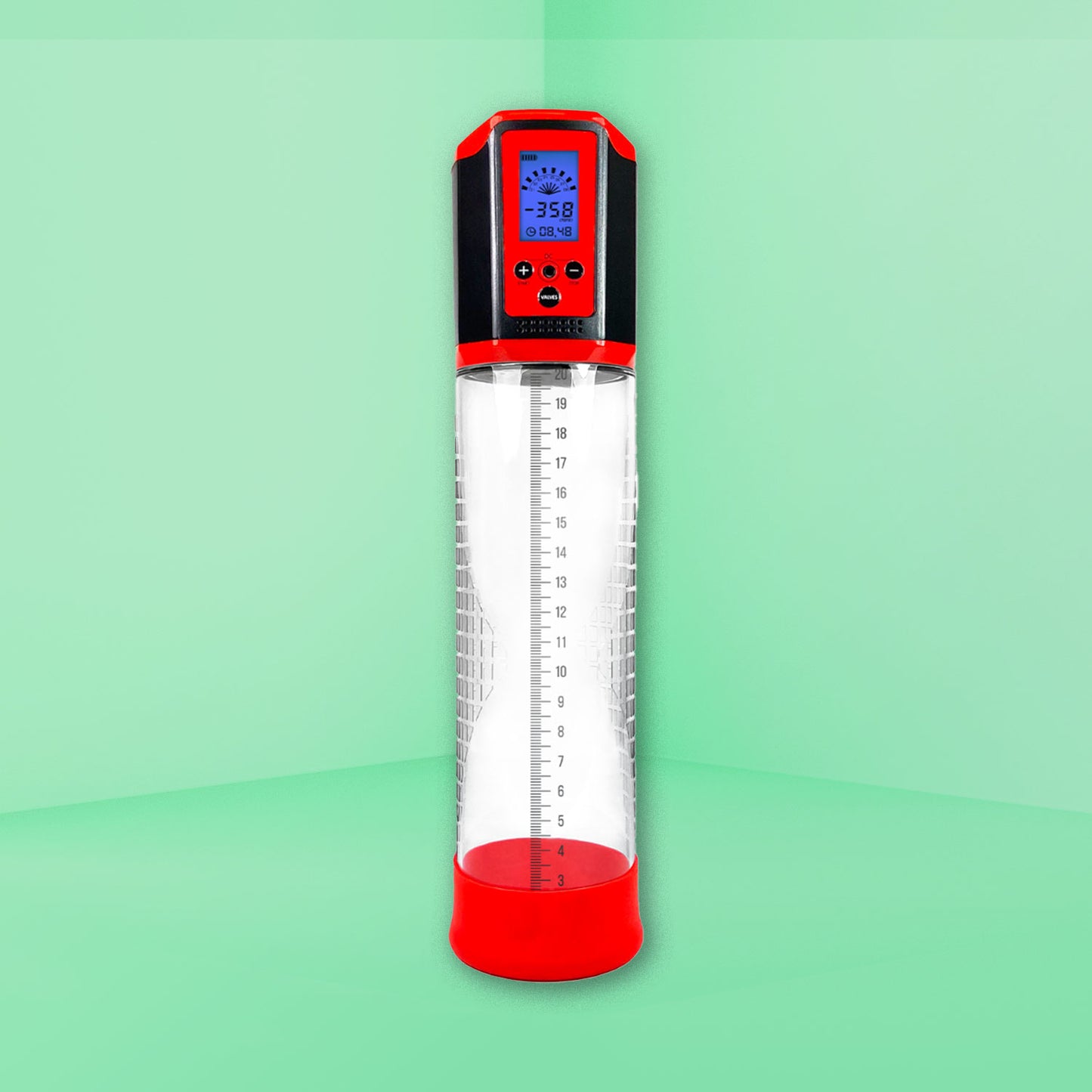 The Horny Company - Penis Pump LED Electric Red