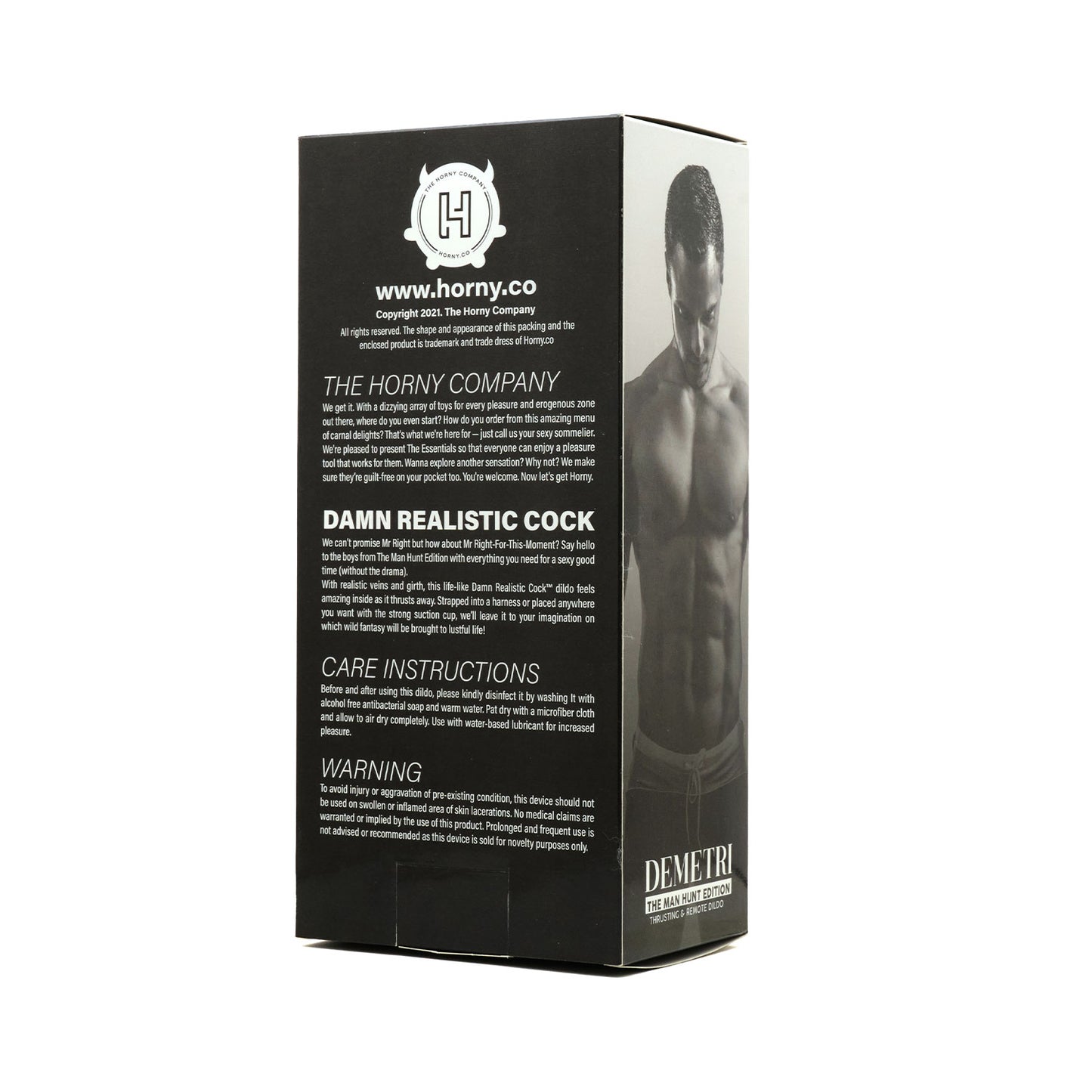 The Man Hunt - Demetri Thrusting Silicone Dildo 9 inches with Remote