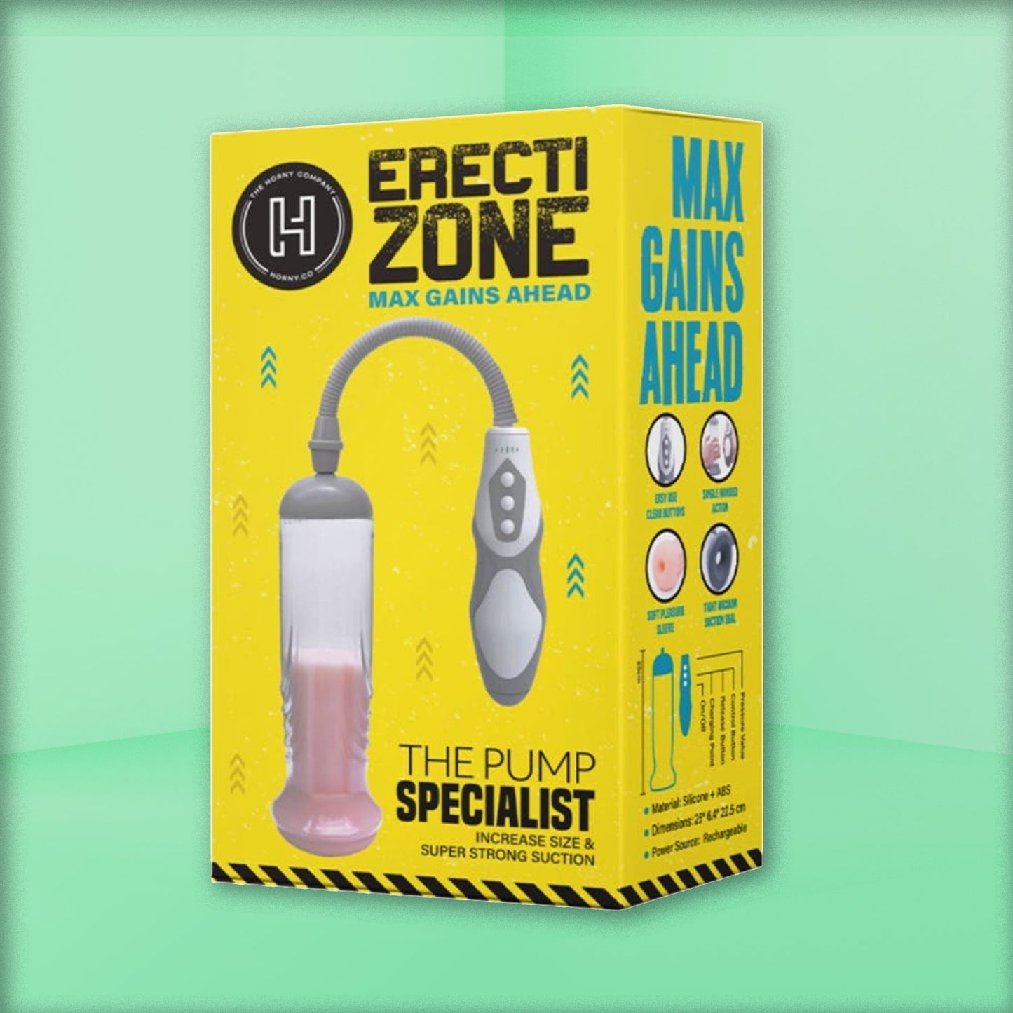 The Horny Company - The Pump Specialist Erectizone Penis Pump with Controller and Sleeve