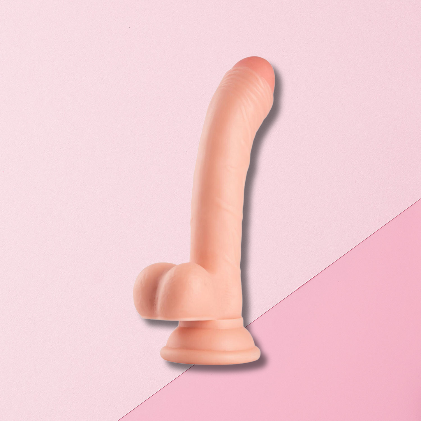 The Horny Company - No Frills Dildo 19.5cm x 3.2cm Uncut Suction Cup Dong