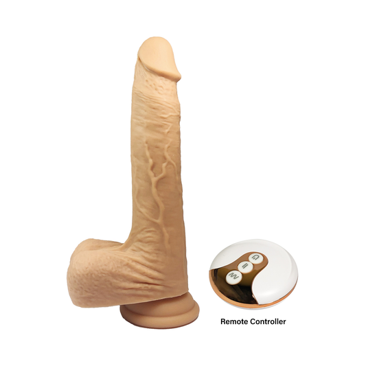 The Horny Company - Franco Damn Realistic Thrusting & Rotating Dildo 8" with Remote Control