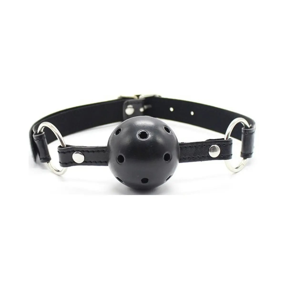 The Horny Company - Black Dragon  Bondage Ball Gag with Nipple Clamps *