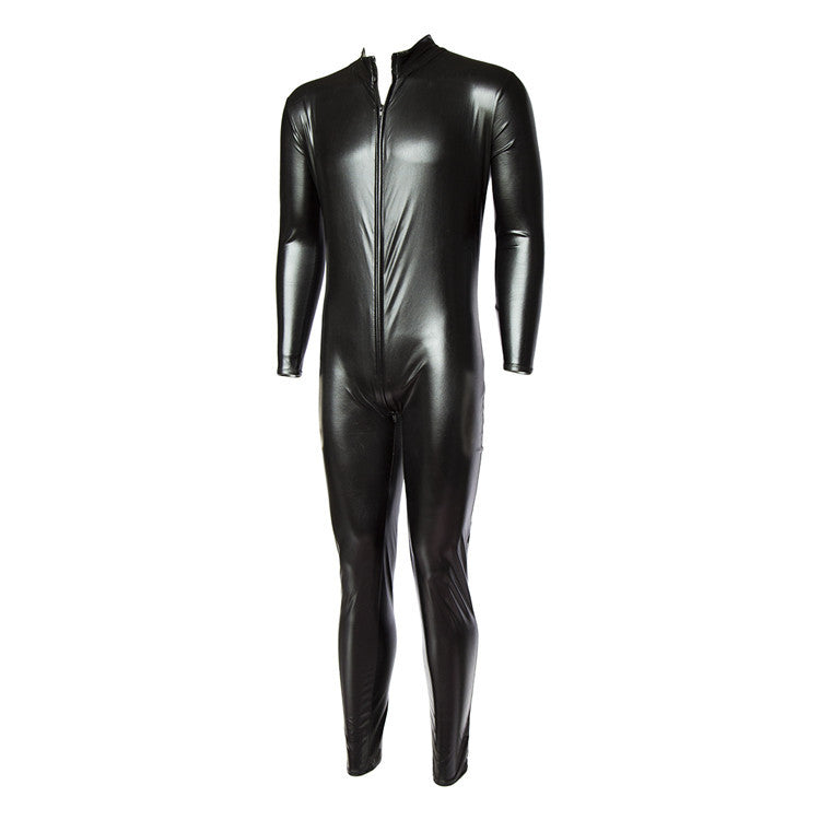The Horny Company - Black Dragon Wet Look Suit Bondage Costume for Men