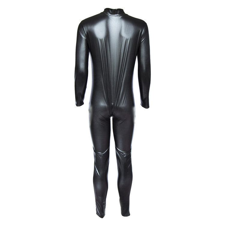 The Horny Company - Black Dragon Wet Look Suit Bondage Costume for Men