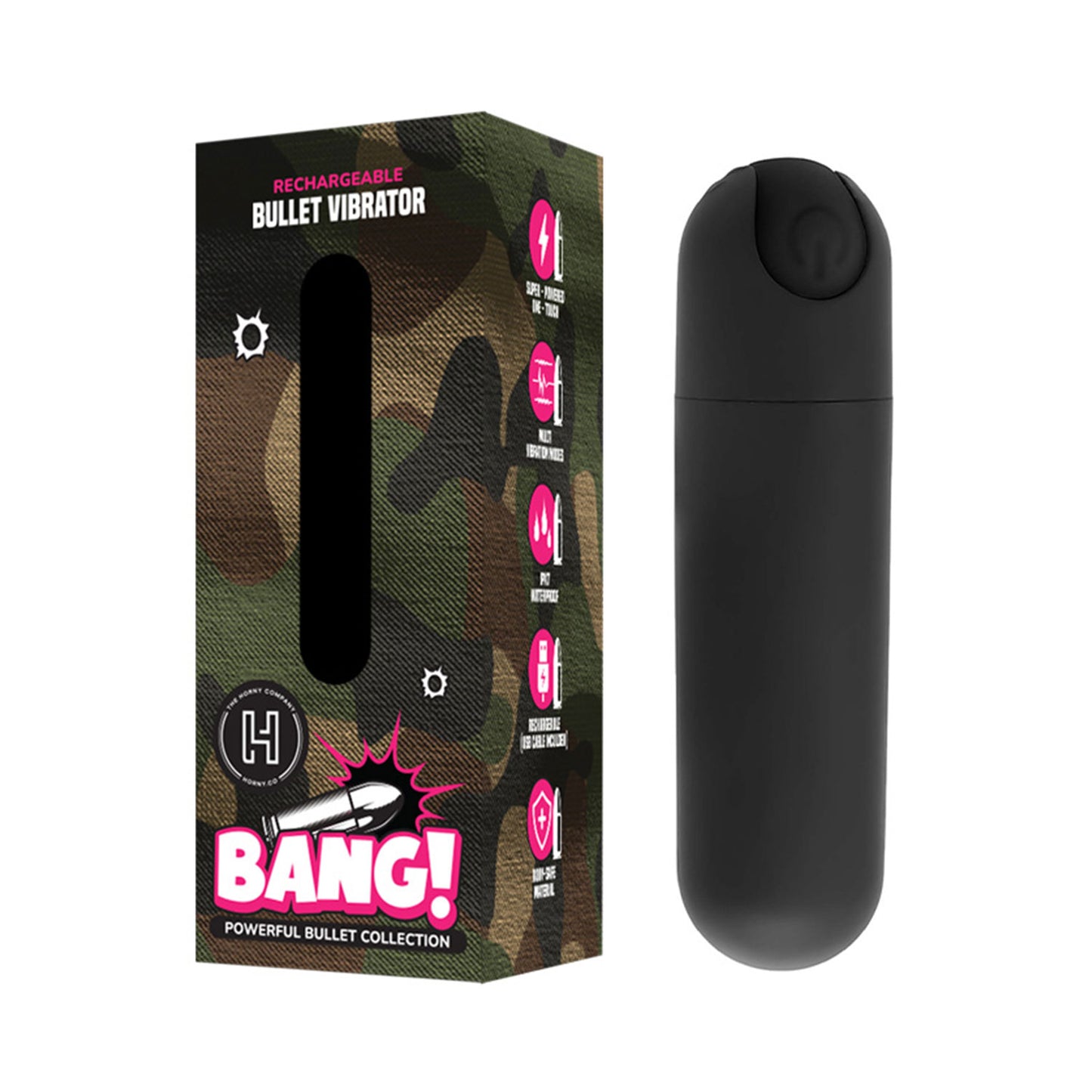 The Horny Company - Bang! Rechargeable Bullet Vibrator Matte Black