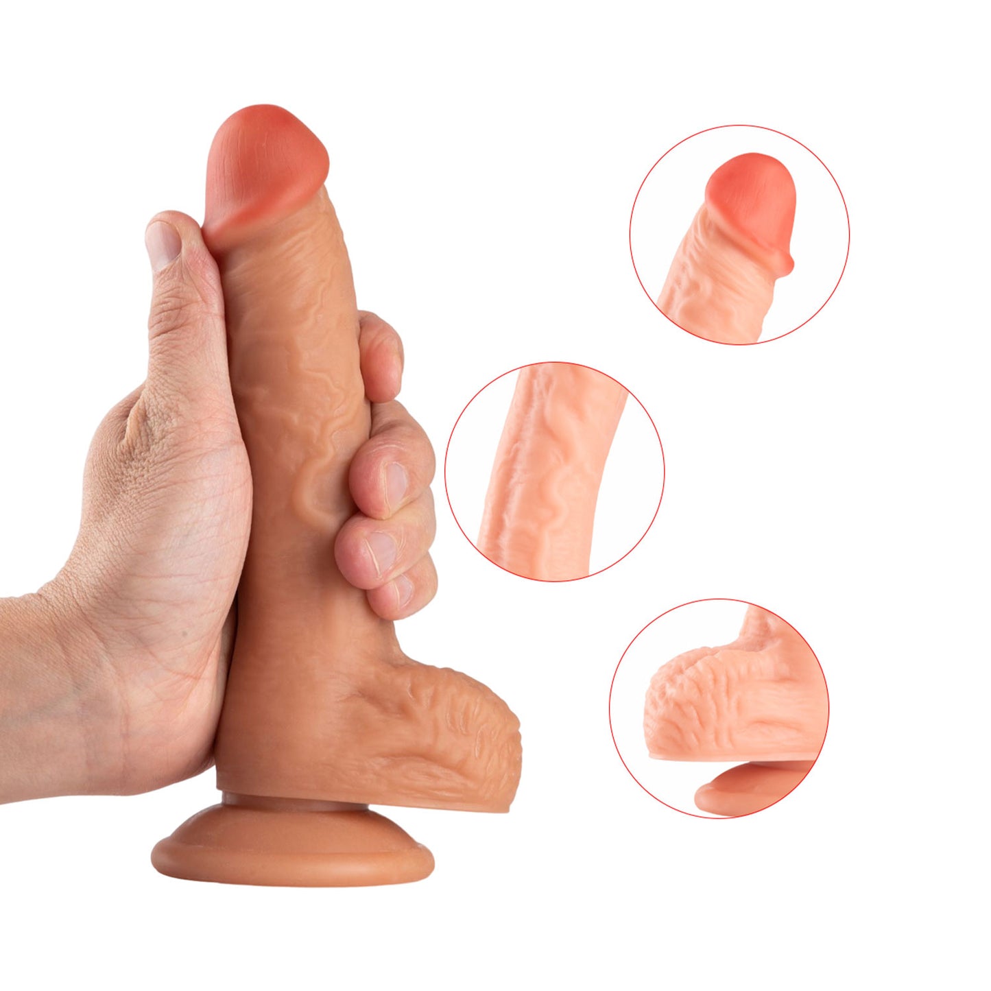 The Horny Company - No Frills Dildo 18.5cm x 3.6cm Suction Cup Dong