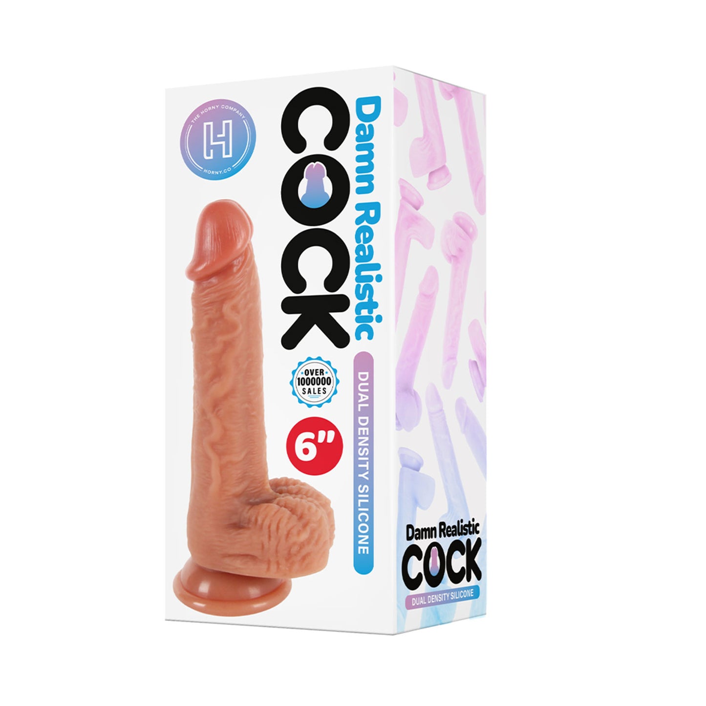 Damn Realistic Cock - 6-inch Dual Density Silicone Dildo