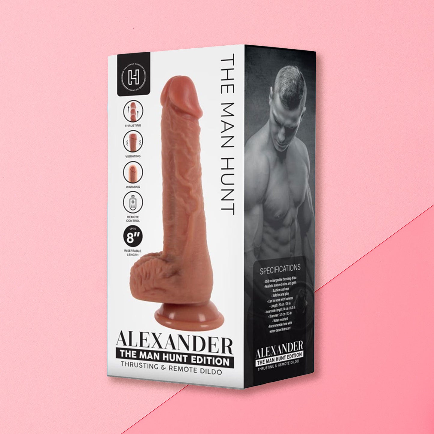 The Horny Company - Man Hunt Edition Alexander Remote Controlled Thrusting Silicone Dong