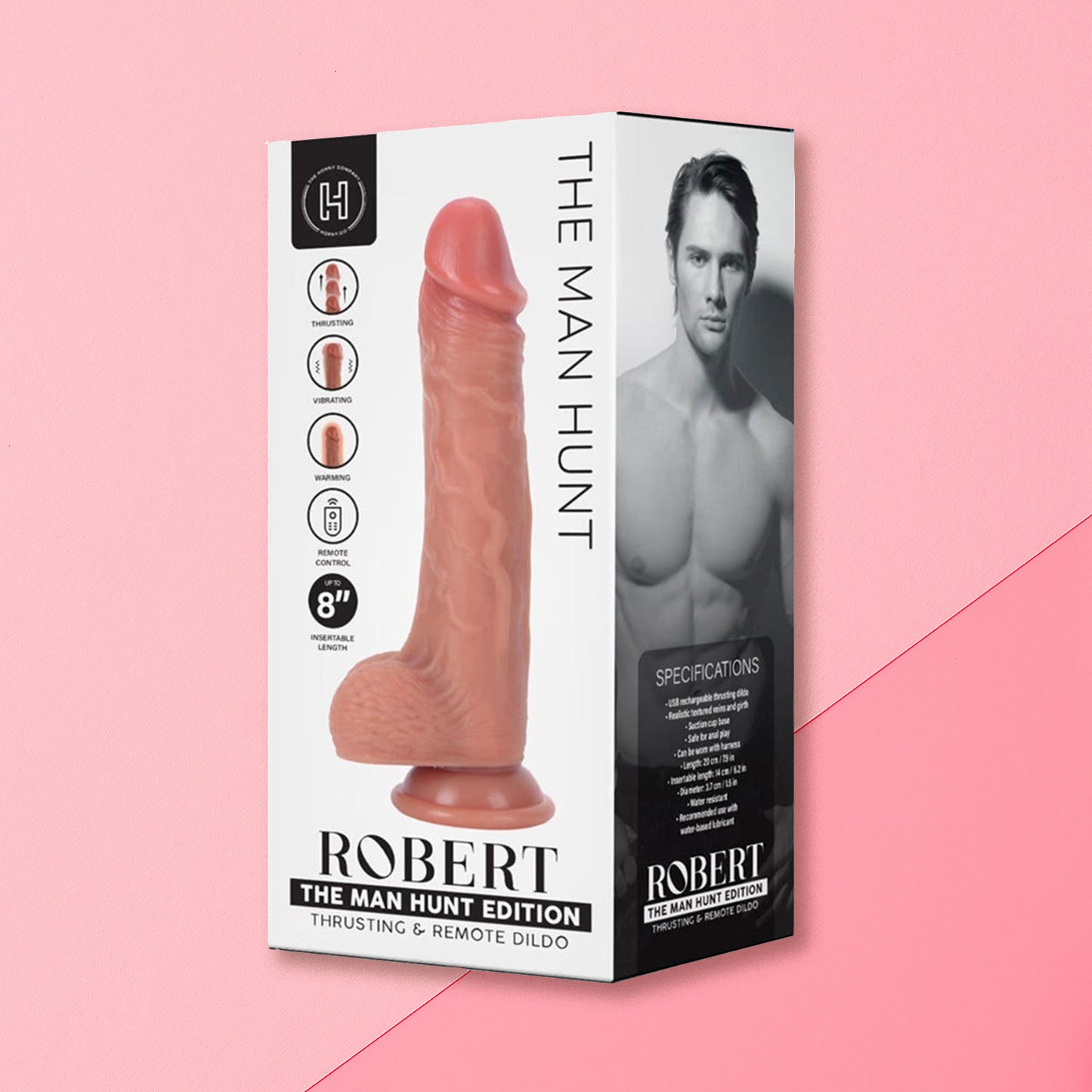The Horny Company - Damn Realistic Dildo Man Hunt Edition Robert Remote Controlled Thrusting Silicone Dong