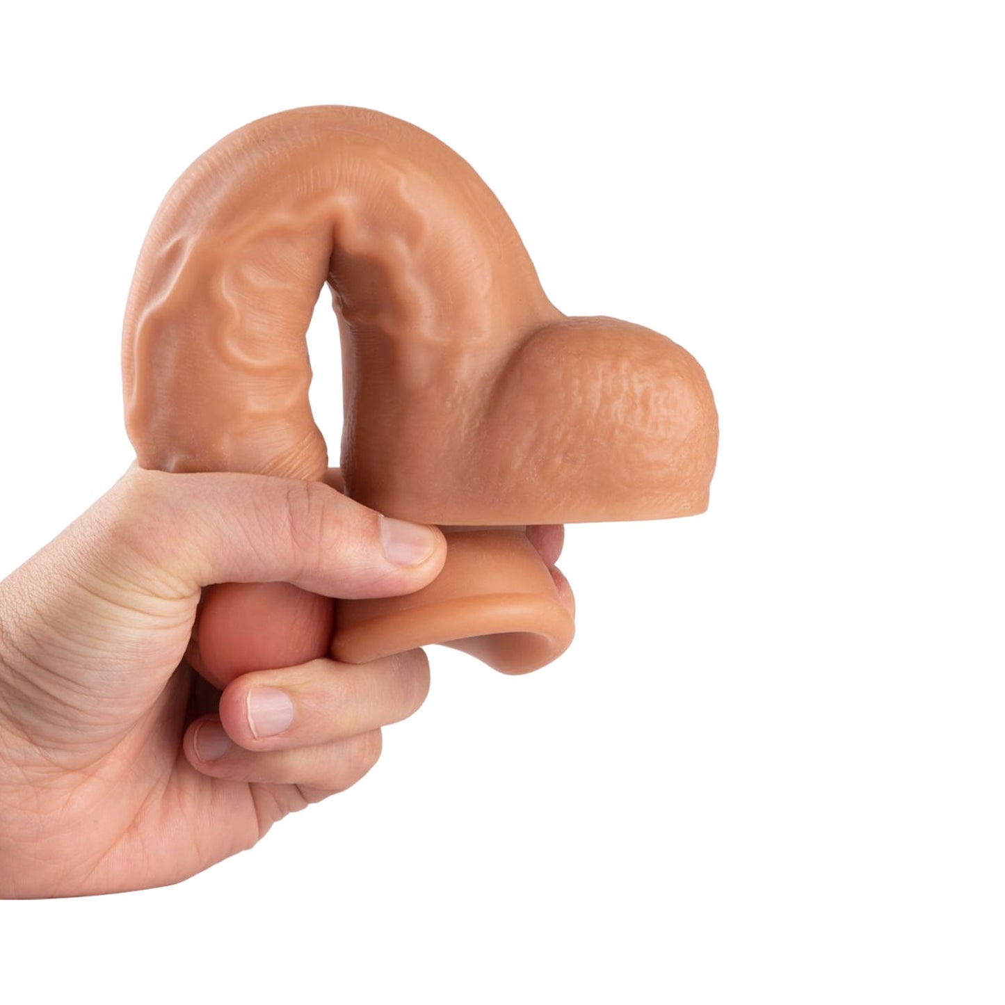 The Horny Company - No Frills Dildo 21cm x 4cm Suction Cup Dong with Balls