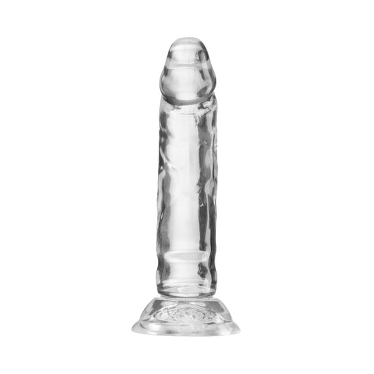 The Horny Company - No Frills Silicone Dildo 13.5cm x 2.9cm Suction Cup Dong Clear