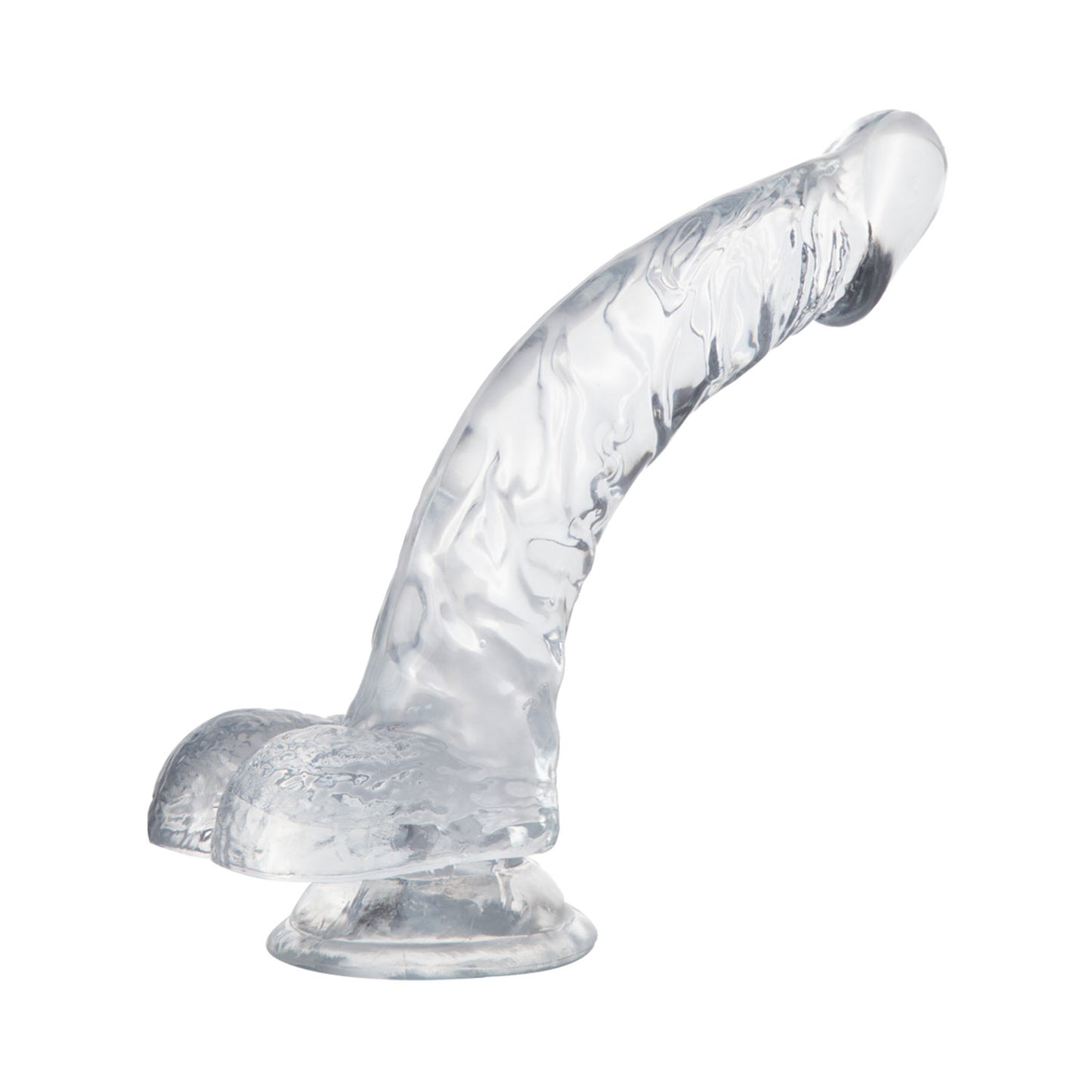 The Horny Company - No Frills Dildo 22cm Suction Cup Dong with Balls Clear