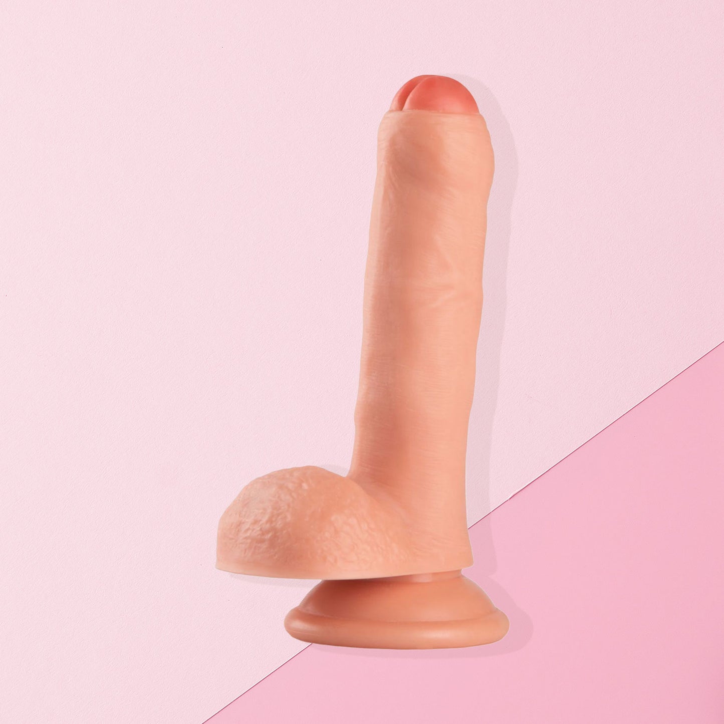 The Horny Company - No Frills Dildo 16.5cm x 3.2cm Uncut Suction Cup Dong