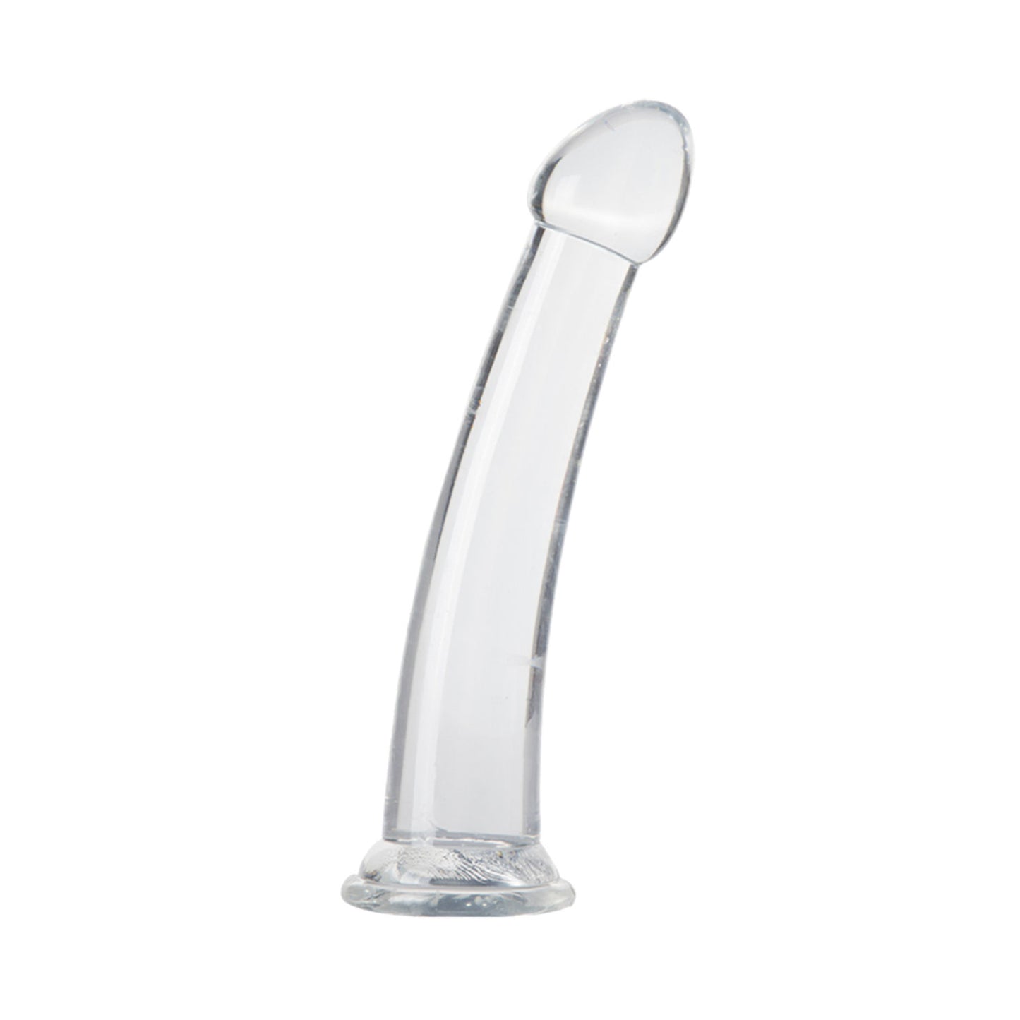 The Horny Company - No Frills Dildo 17cm x 3.3cm Smooth Suction Cup Dong Clear