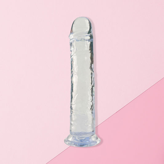 The Horny Company - No Frills Dildo 19.5cm x 3.6cm Suction Cup Dong Clear