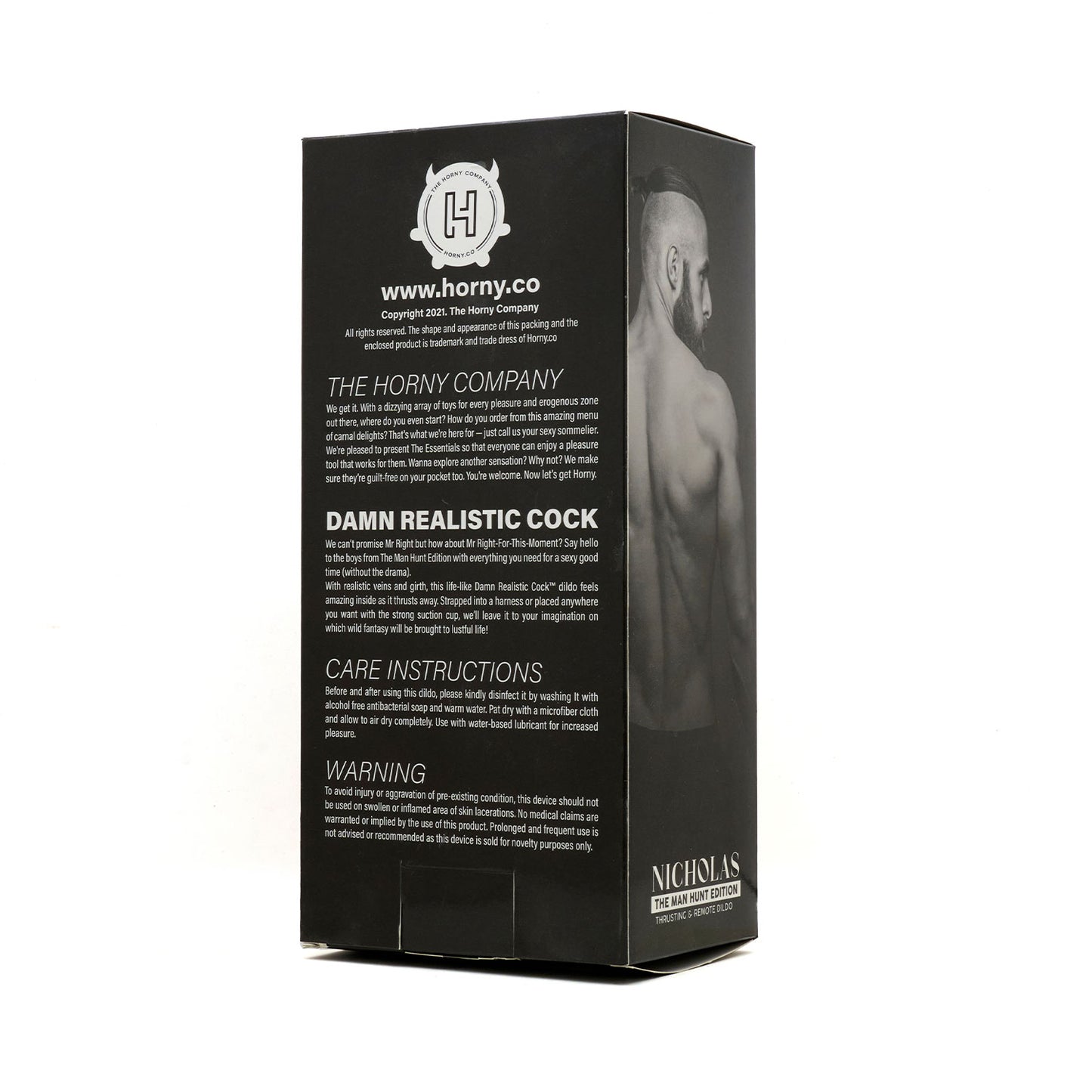 The Man Hunt - Nicholas Silicone Thrusting Dildo 9 inches with Remote