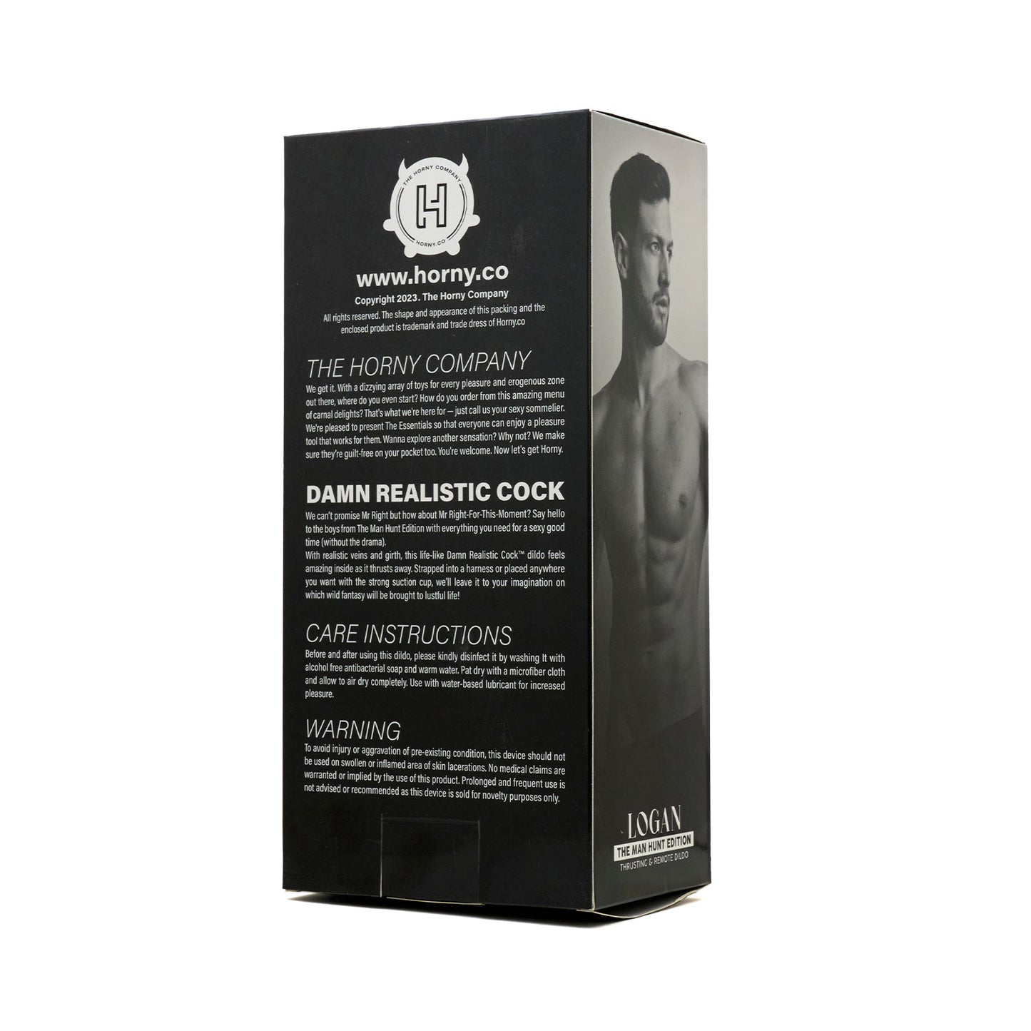 The Man Hunt - Logan Thrusting Silicone Dildo 8 inches with Remote