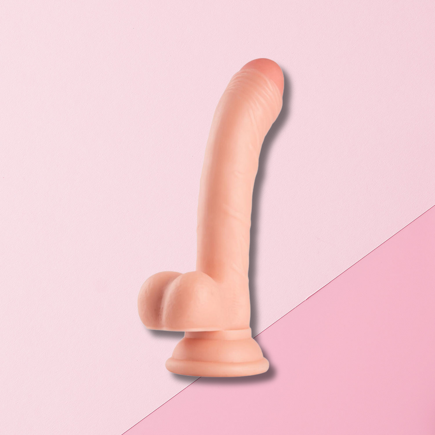 The Horny Company -  No Frills Dildo 19.5cm x 3.2cm Uncut Suction Cup Dong